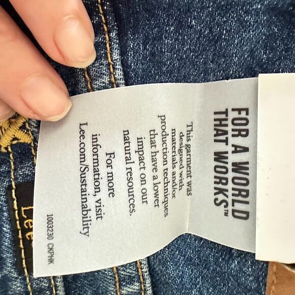 Lee Women's Slim Rider Jeans in Night Journey Blue Size 29 x 31 Retro Denim - Picture 11 of 15